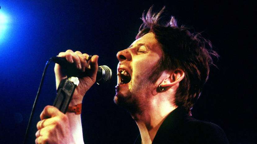 FILE PHOTO: Shane MacGowan, former lead singer of The Pogues, performs during the Montreux Jazz festival.