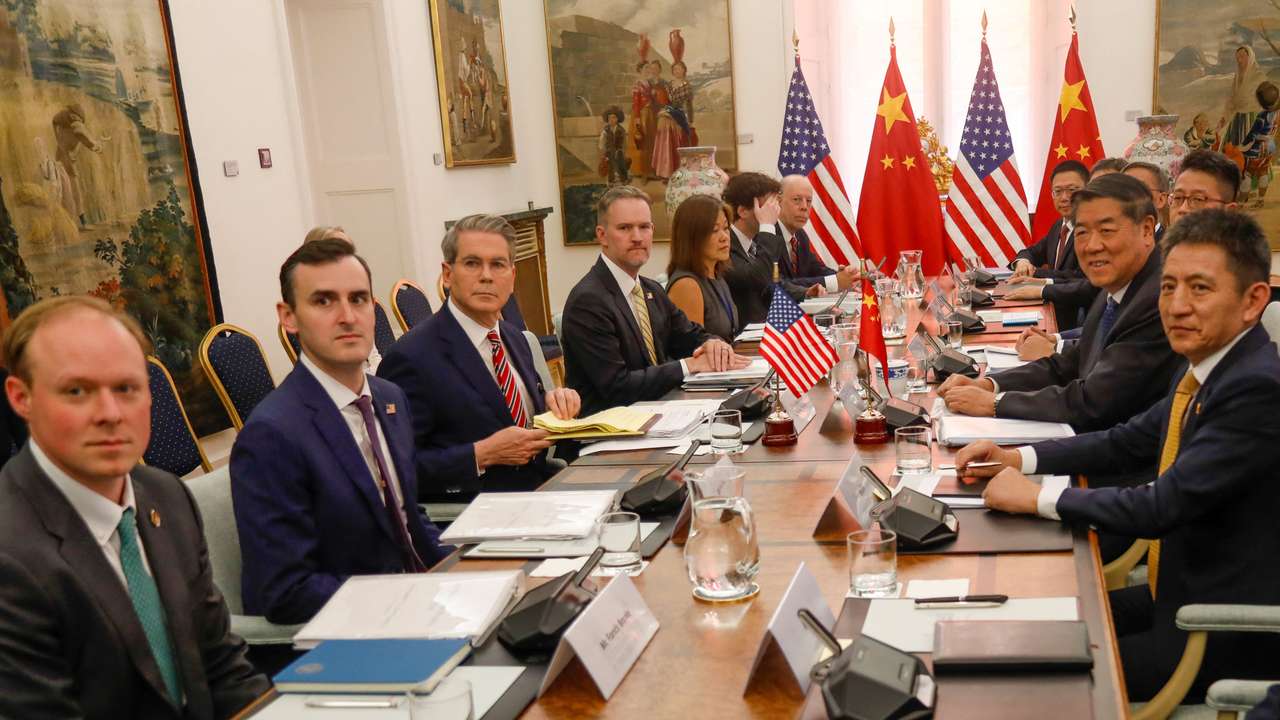 U.S.-China trade and economic talks at Santa Cruz Palace, in Madrid