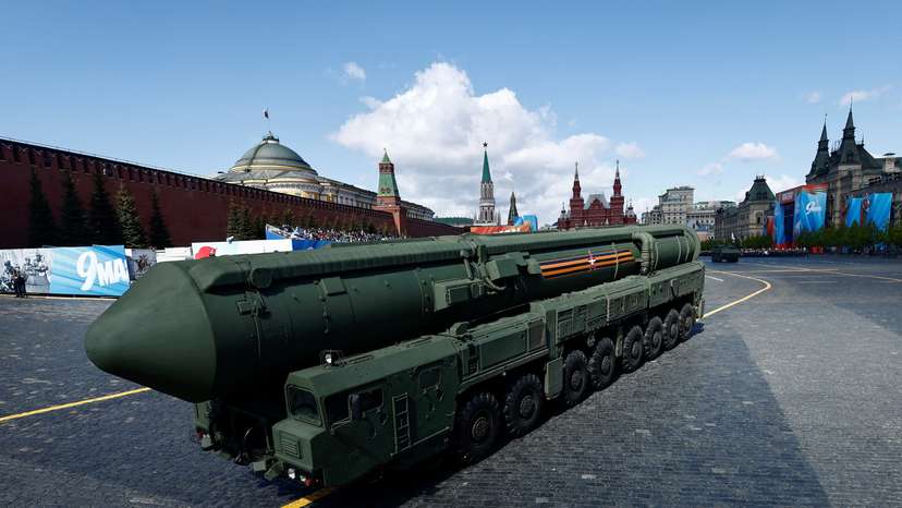 Rehearsal for Victory Day parade in Moscow