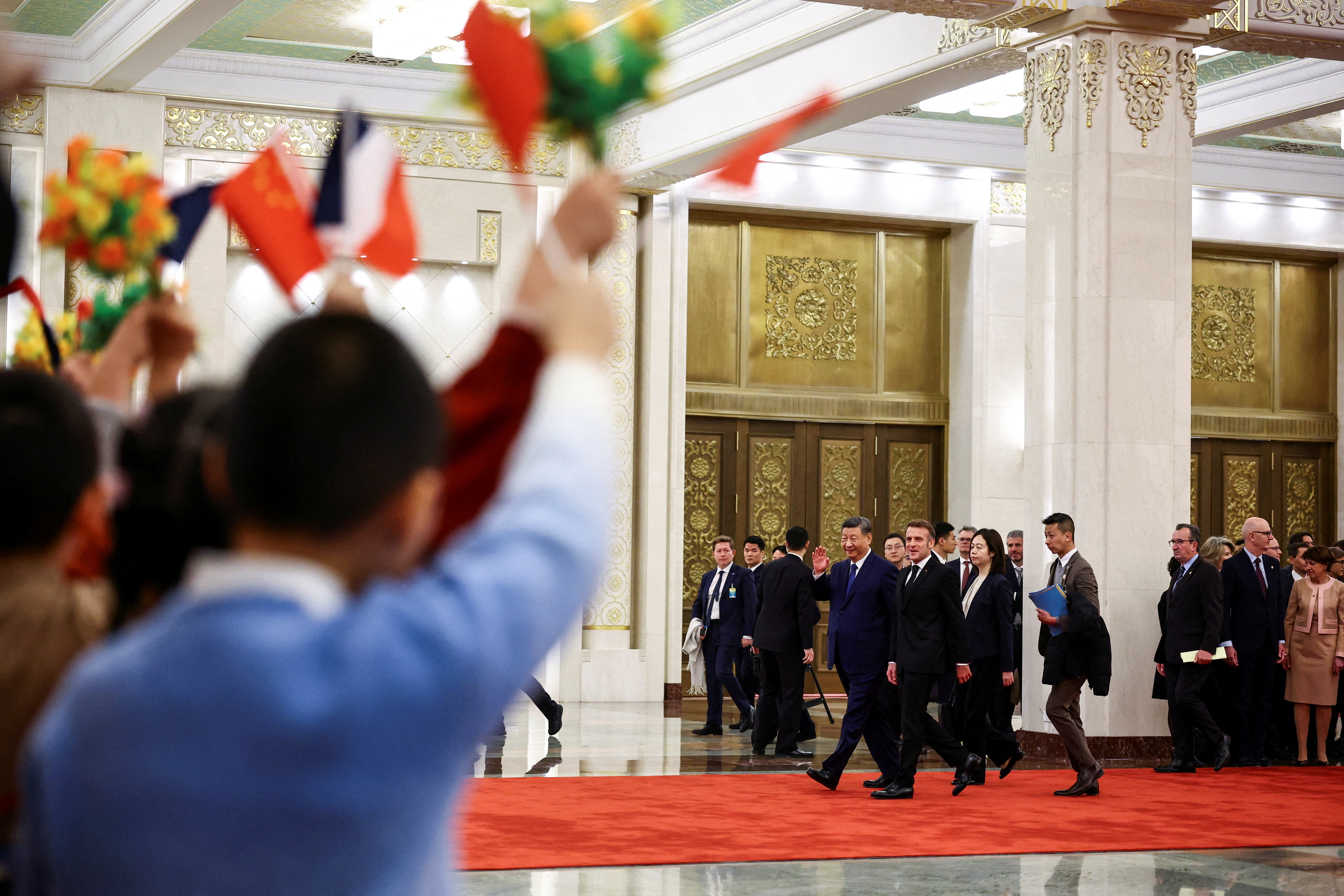 French President Macron visits China