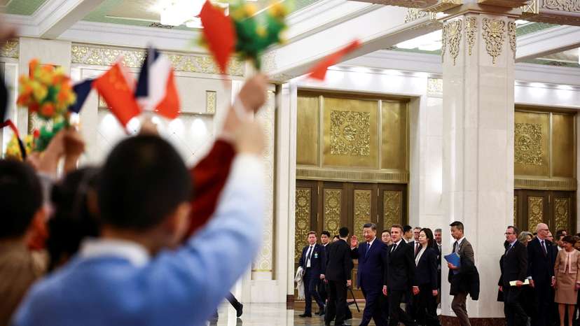 French President Macron visits China