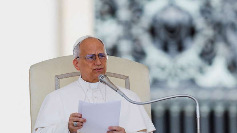 Pope Leo XIV holds general audience in St. Peter's Square, at the Vatican