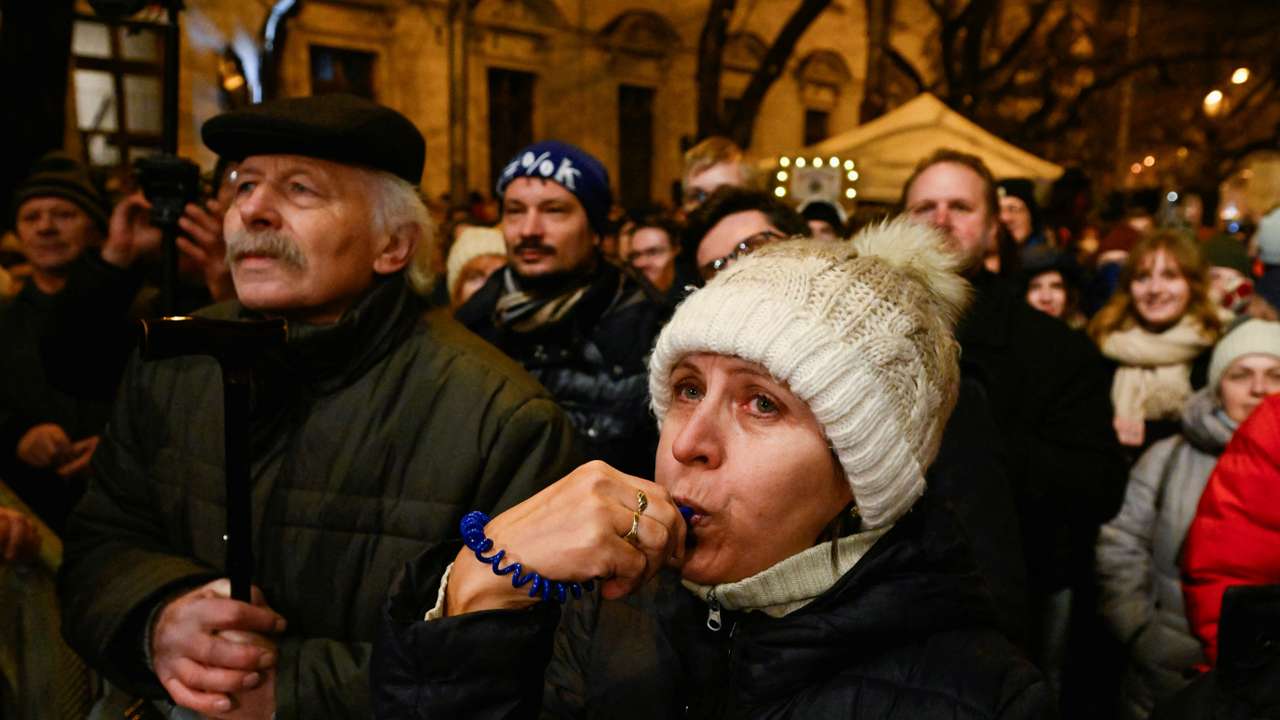 Protest against the government's plan to scrap special prosecutor's office, in Bratislava