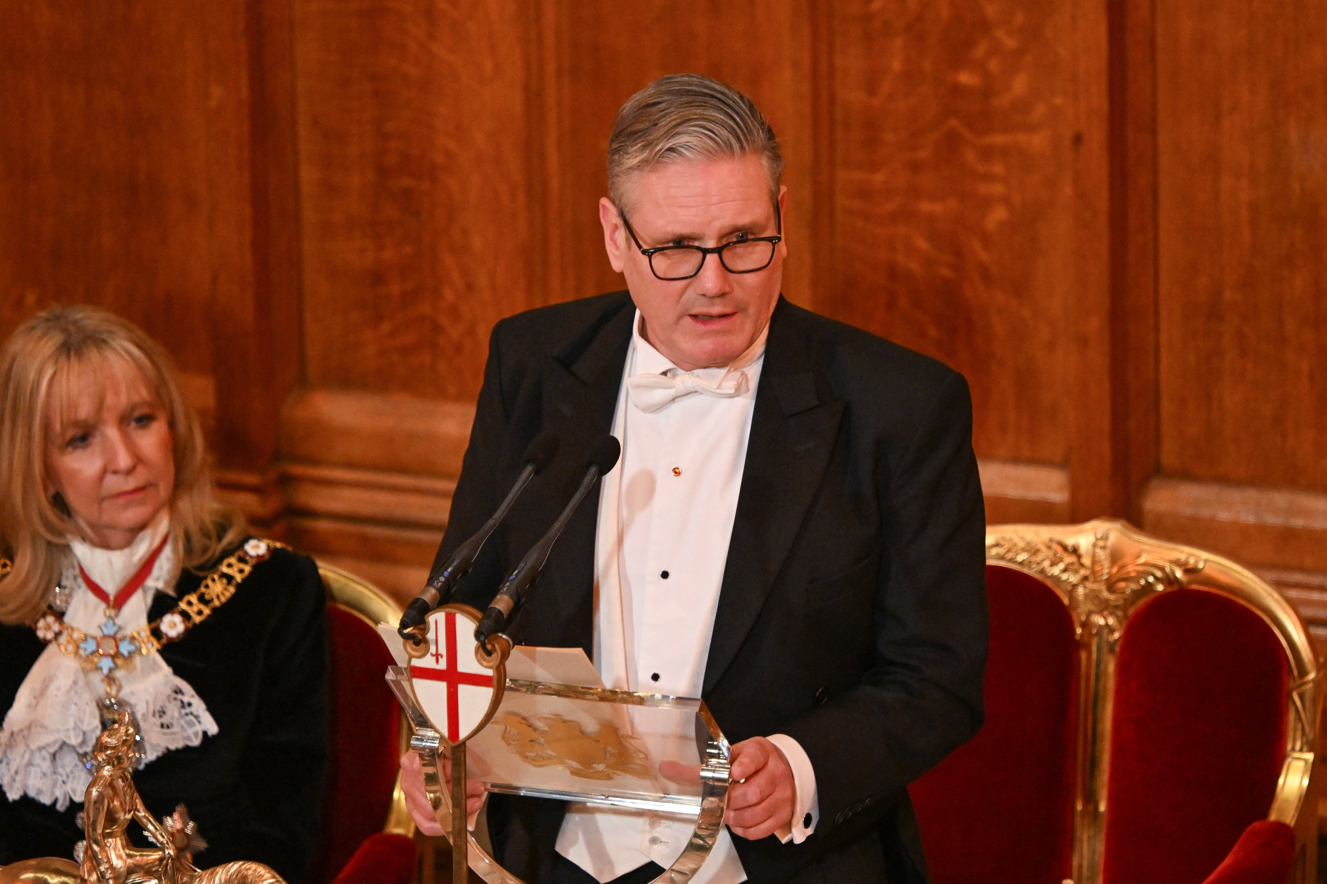 Annual Lady Mayor's Banquet at the Guildhall in London