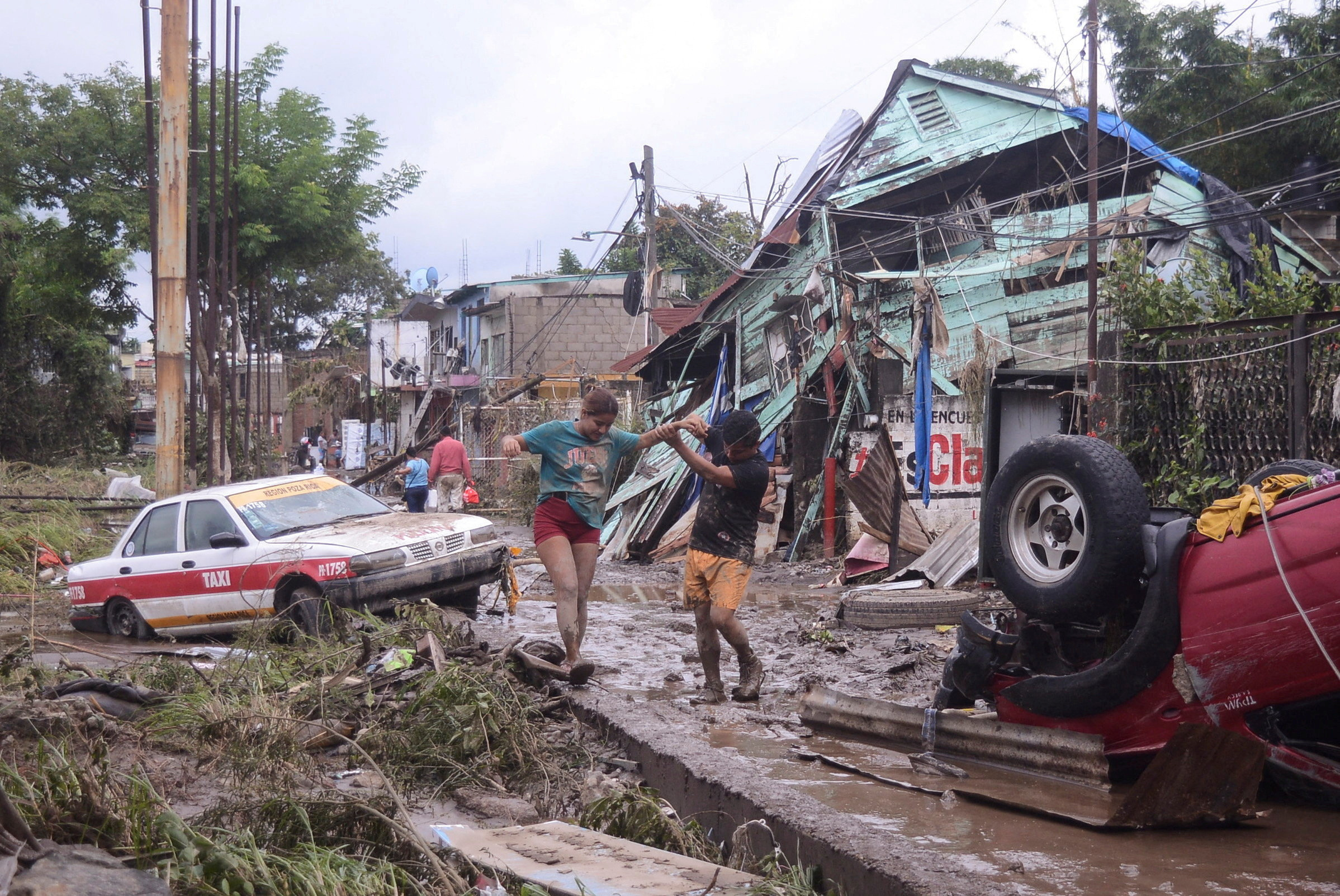 FILE PHOTO: Torrential rains cause deadly flooding in eastern Mexico
