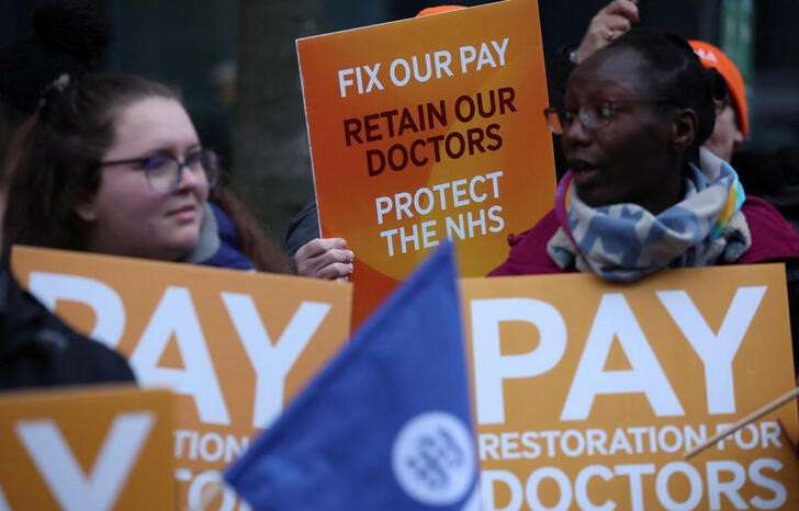 Junior doctors strike over pay and conditions, in Liverpool