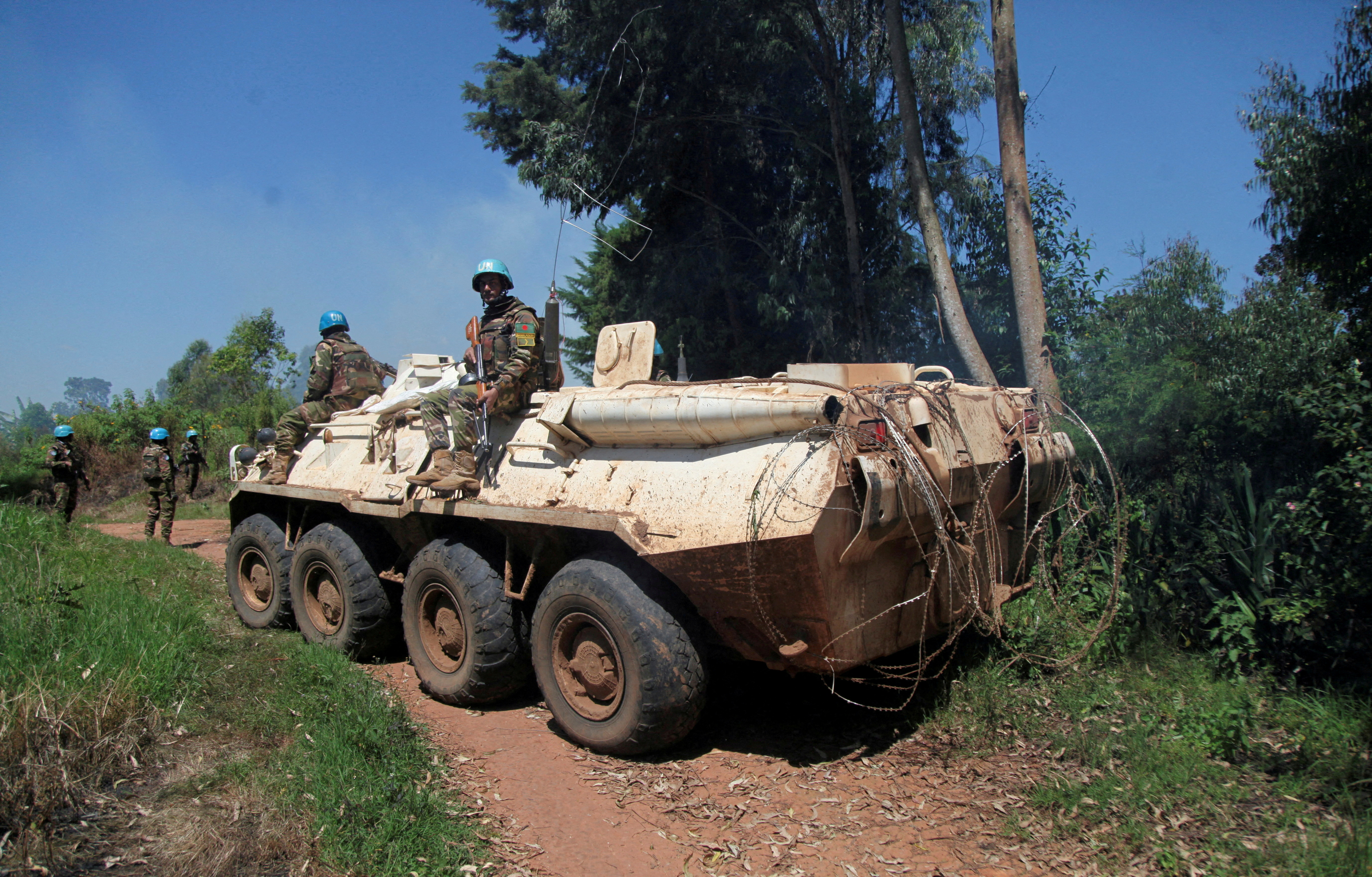 FILE PHOTO: FILE PHOTO: UN peacekeepers guard Congo harvests as mission's future uncertain in Ituri