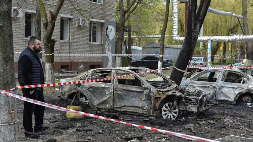 Aftermath of a Russian drone attack in Dnipro