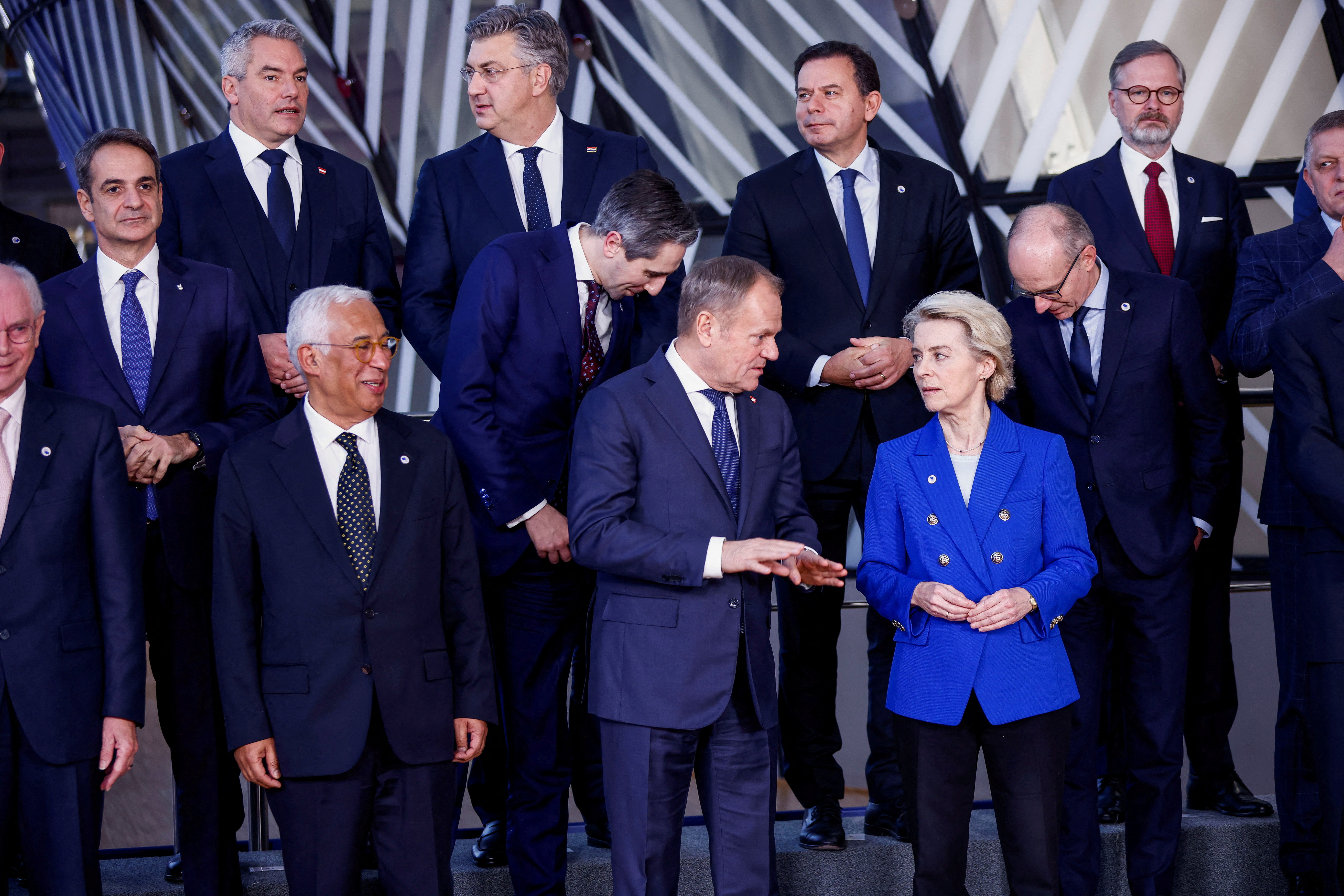 FILE PHOTO: EU leaders hold a summit in Brussels