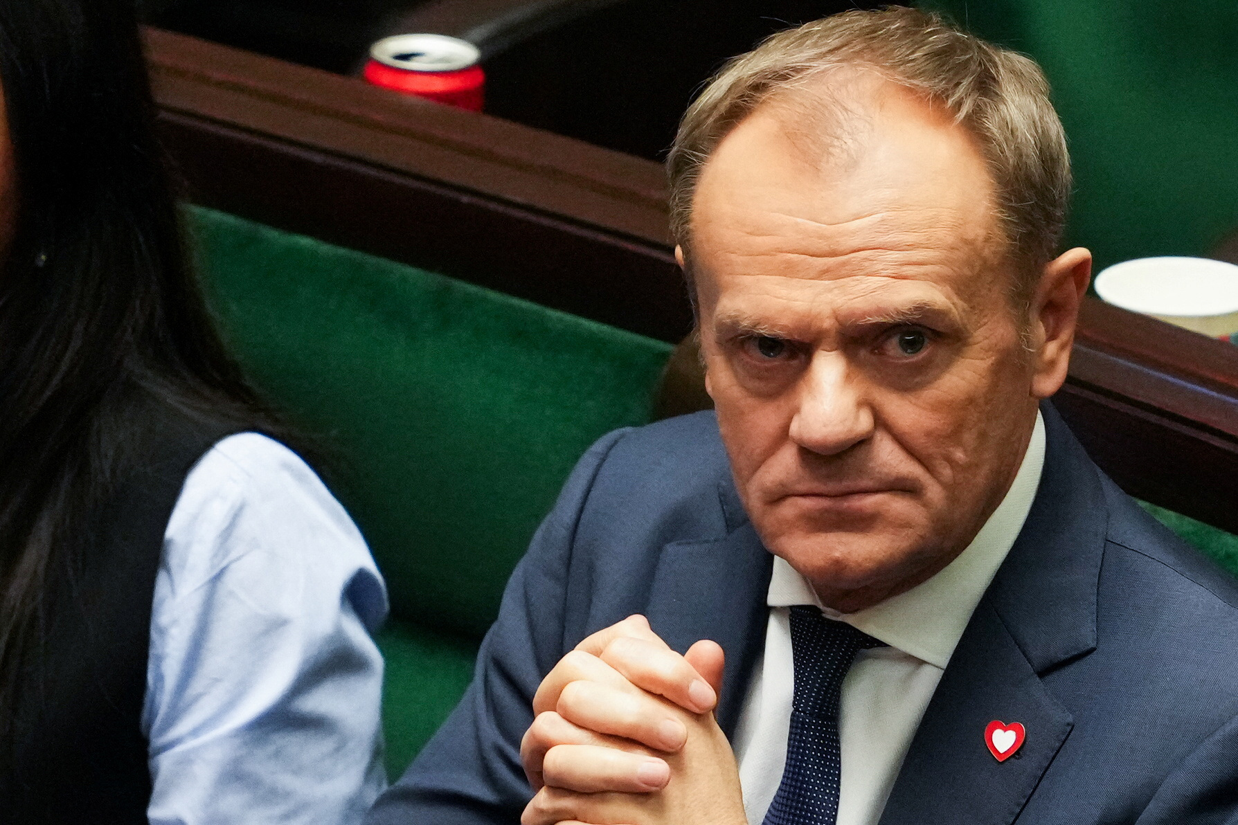 Newly appointed Polish Prime Minister Donald Tusk attends a parliament session, in Warsaw
