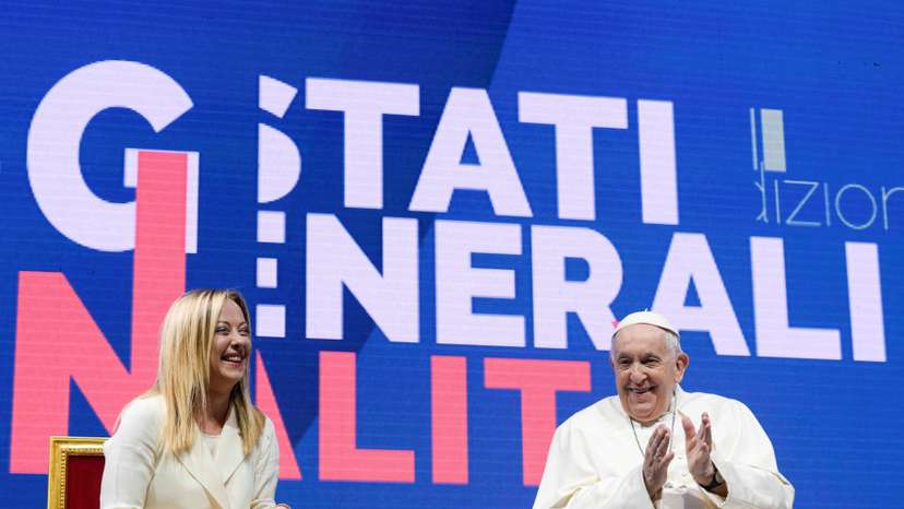 FILE PHOTO: Pope Francis attends a national confront on demographics in Rome