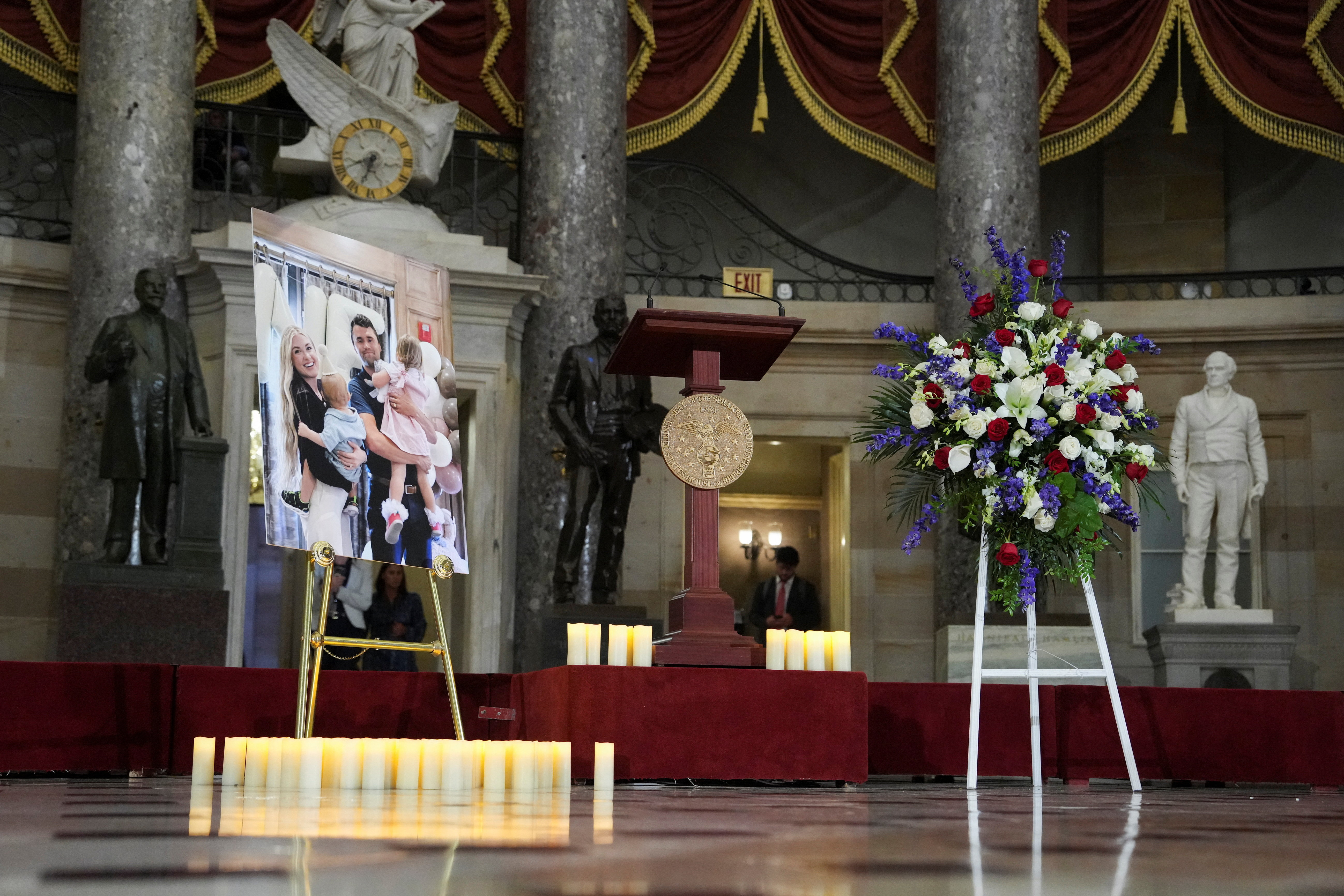 Vigil for conservative activist Charlie Kirk in Statuary Hall of the U.S. Capitol in Washington