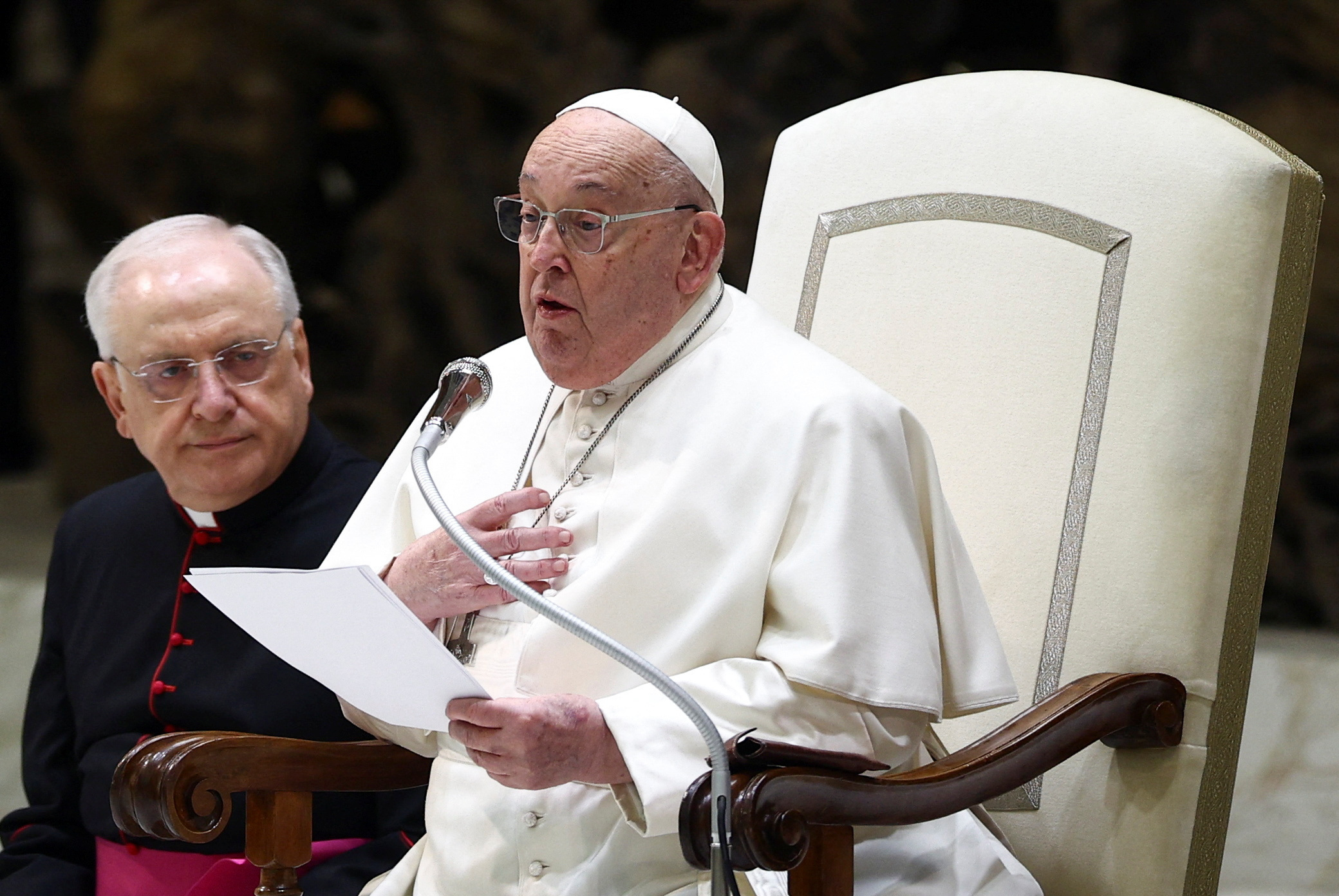 Pope Francis holds weekly audience at the Vatican