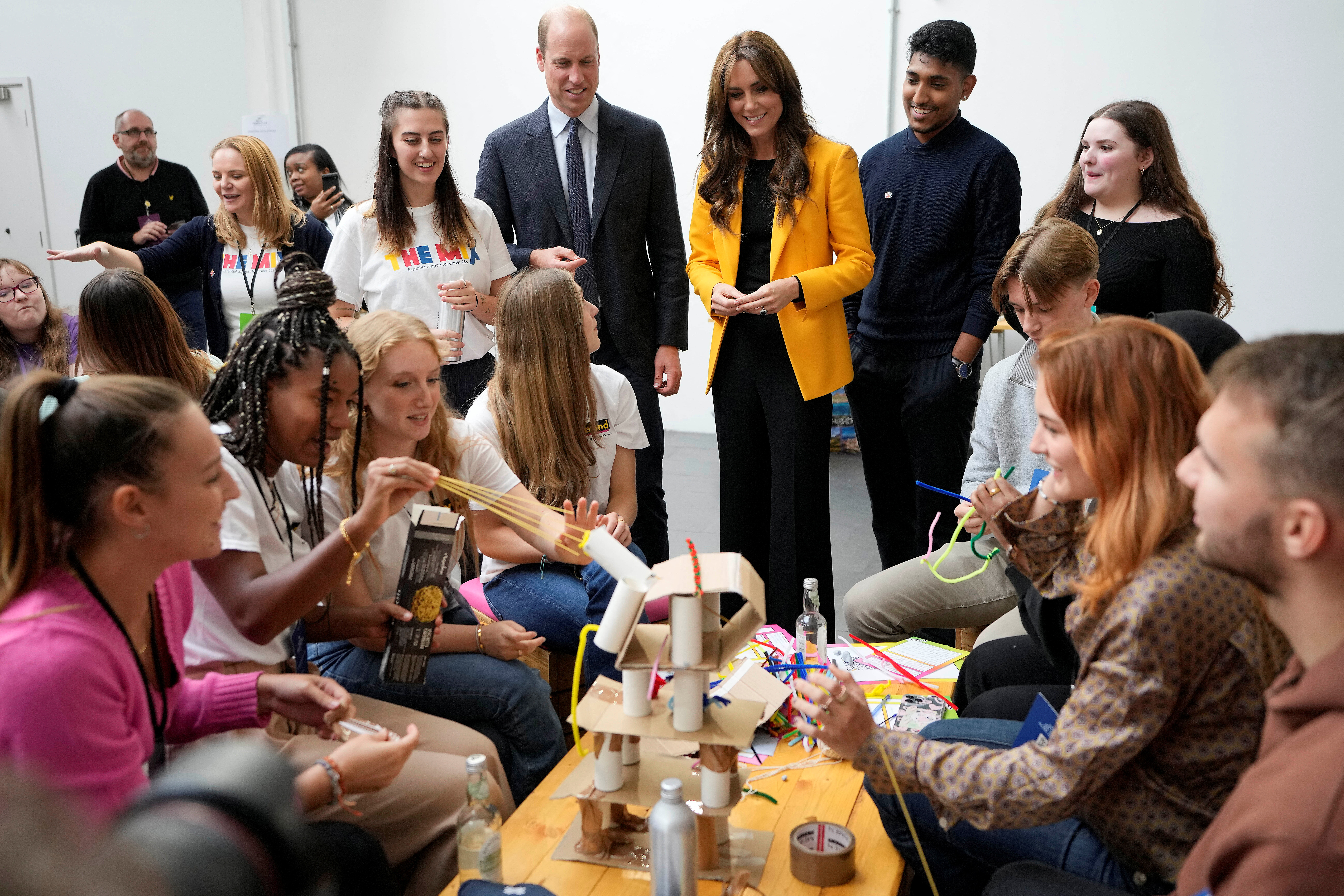 The Prince and Princess of Wales host a youth forum in Birmingham to mark World Mental Health Day