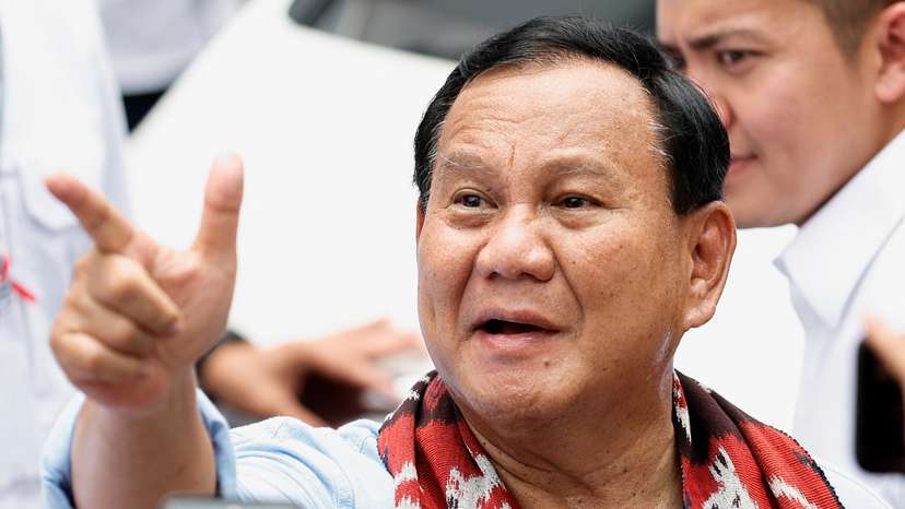 Indonesia's presidential candidate, Prabowo Subianto, and his running mate, Gibran Rakabuming Raka, register for the next year's election in Jakarta