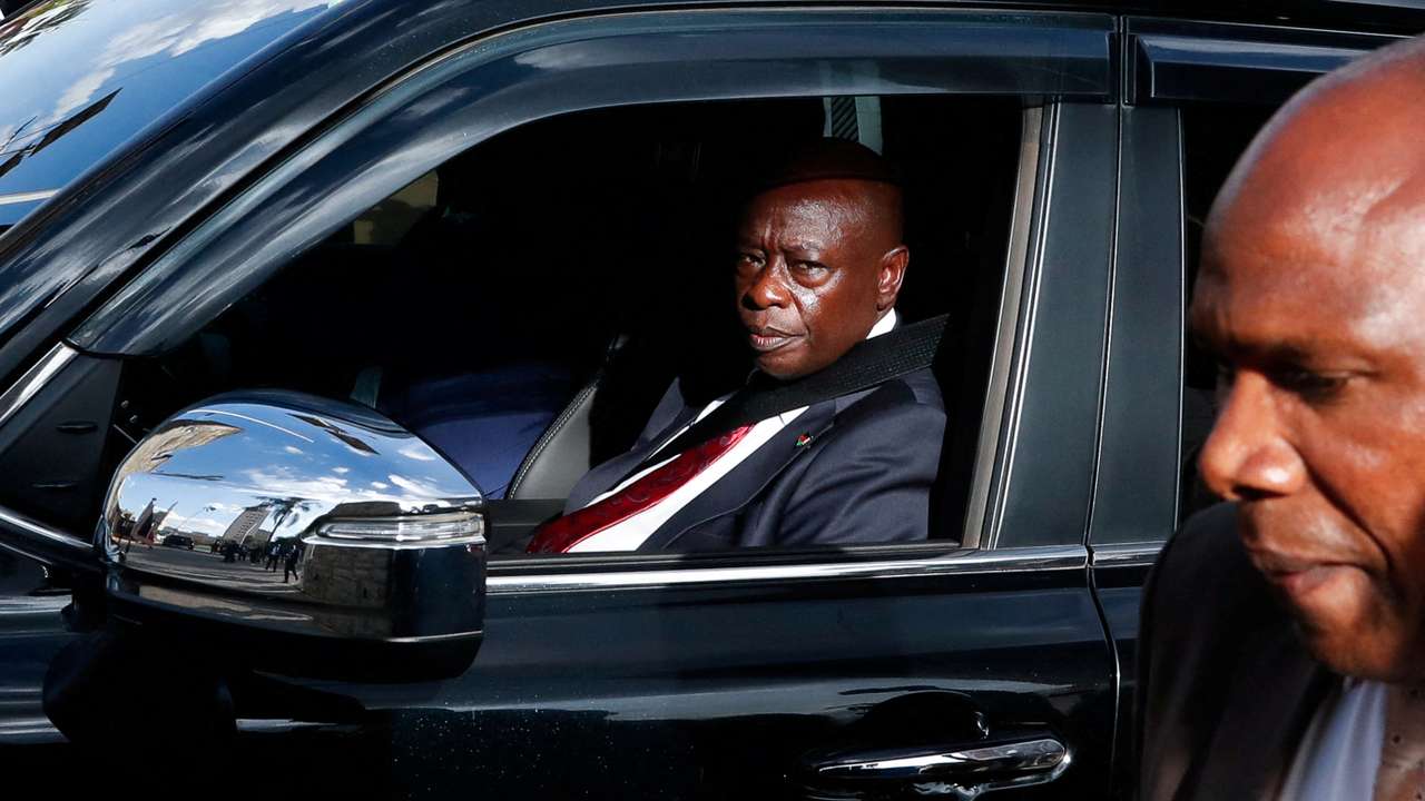 FILE PHOTO: Kenya's Deputy President Gachagua arrives to address legislators at the Parliament buildings in Nairobi