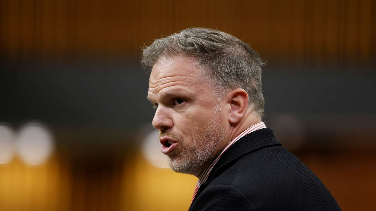 Canada's Minister of Health Mark Holland speaks during Question Period on Parliament Hill in Ottawa