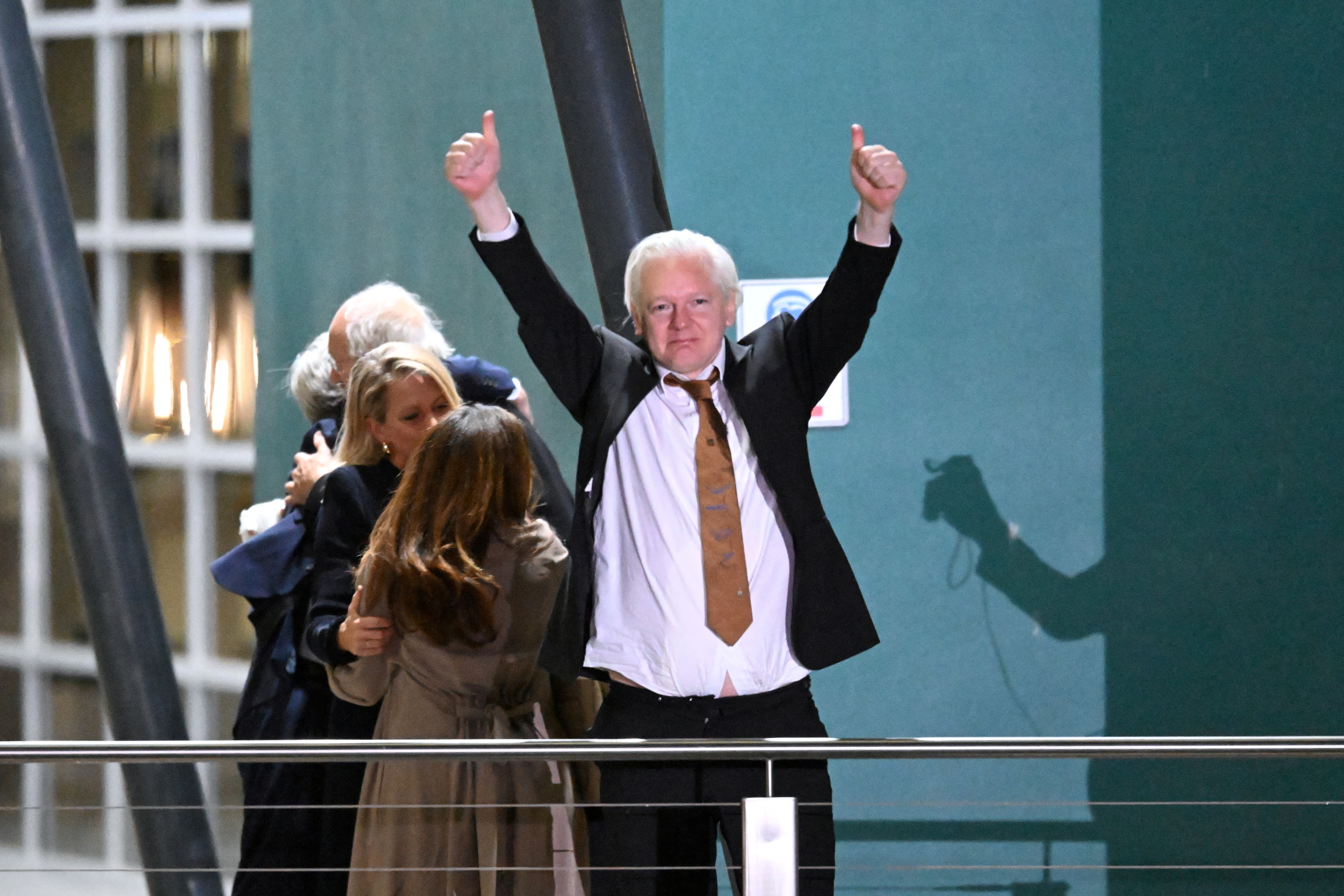 WikiLeaks founder Julian Assange arrives in Canberra