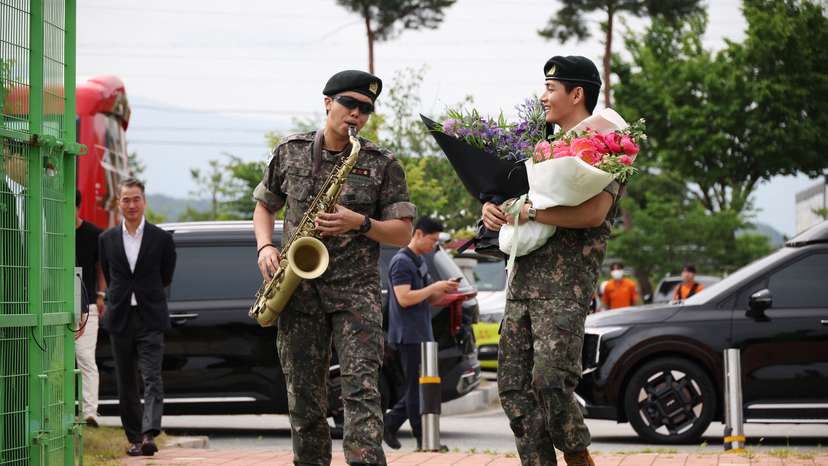 BTS members V and RM discharged from military service
