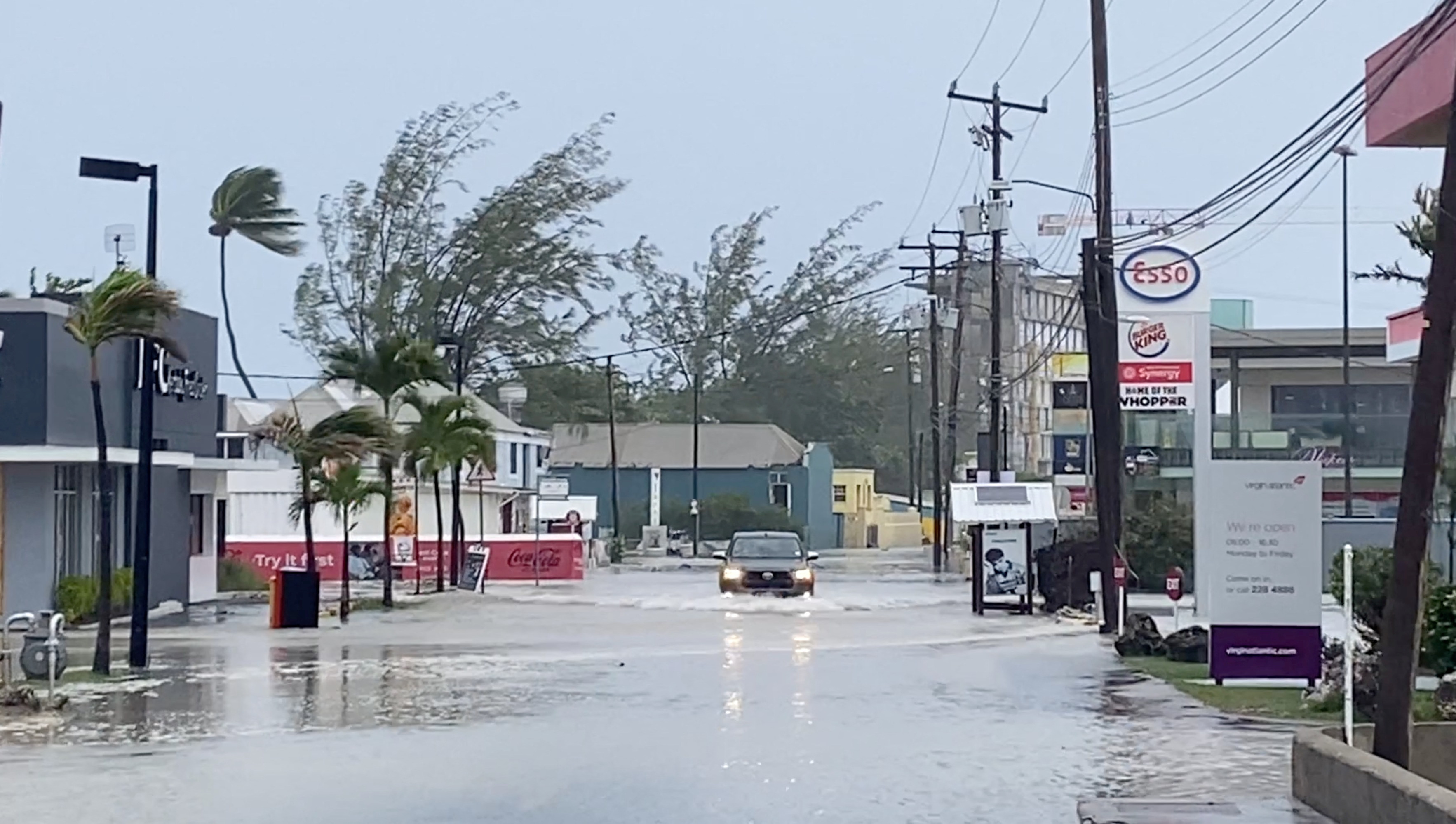 Aftermath of Hurricane Beryl in Bridgetown, Barbados