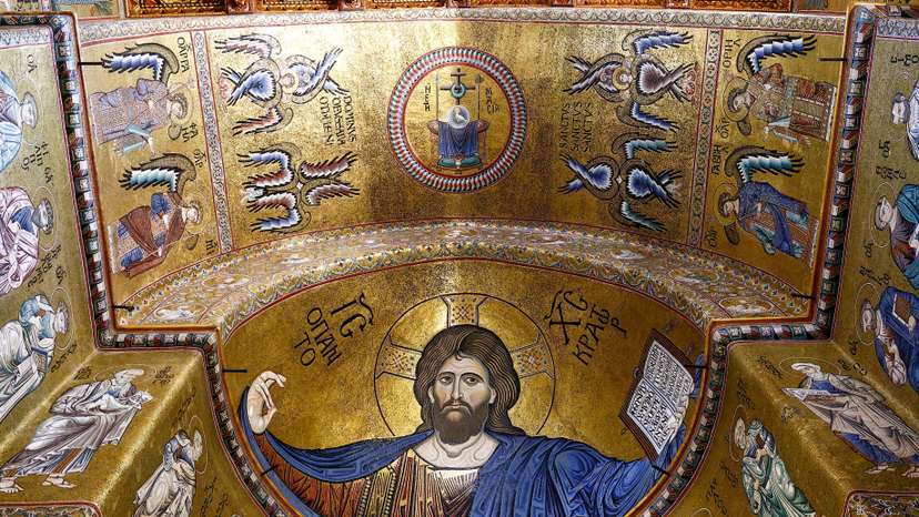 Sicilian Cathedral's stunning mosaics regain golden lustre