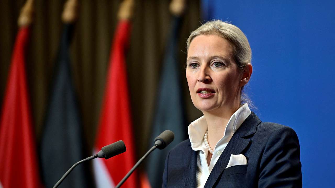 FILE PHOTO: AfD party co-leader Alice Weidel visits Budapest