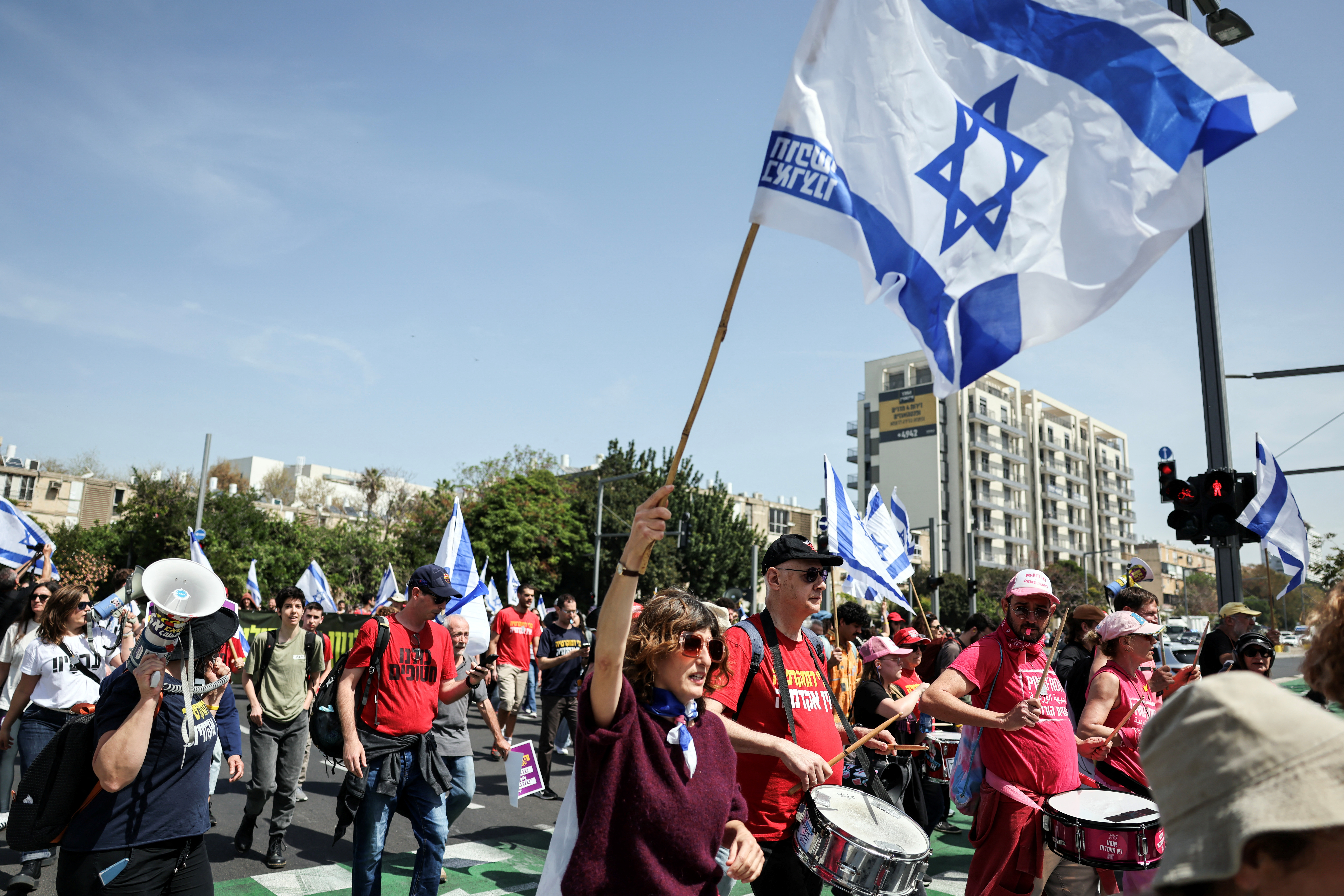 Rally against the government and in support of the release all hostages in Tel Aviv