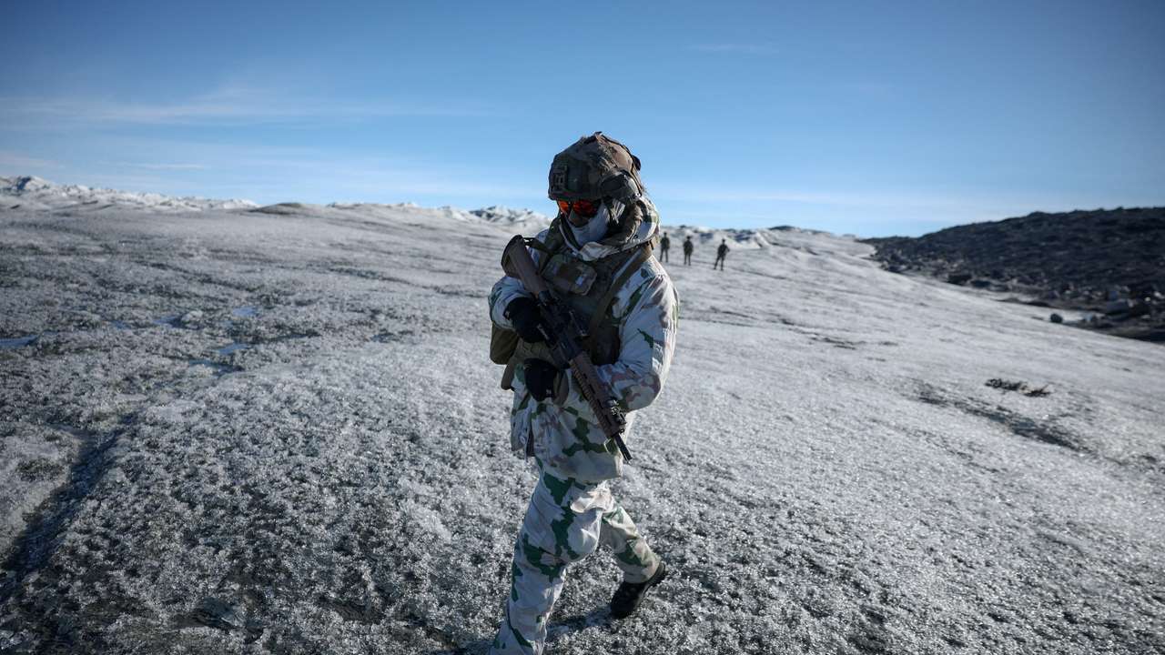 FILE PHOTO: Military drills in Greenland