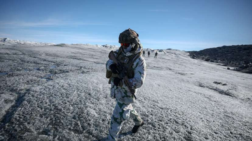 FILE PHOTO: Military drills in Greenland