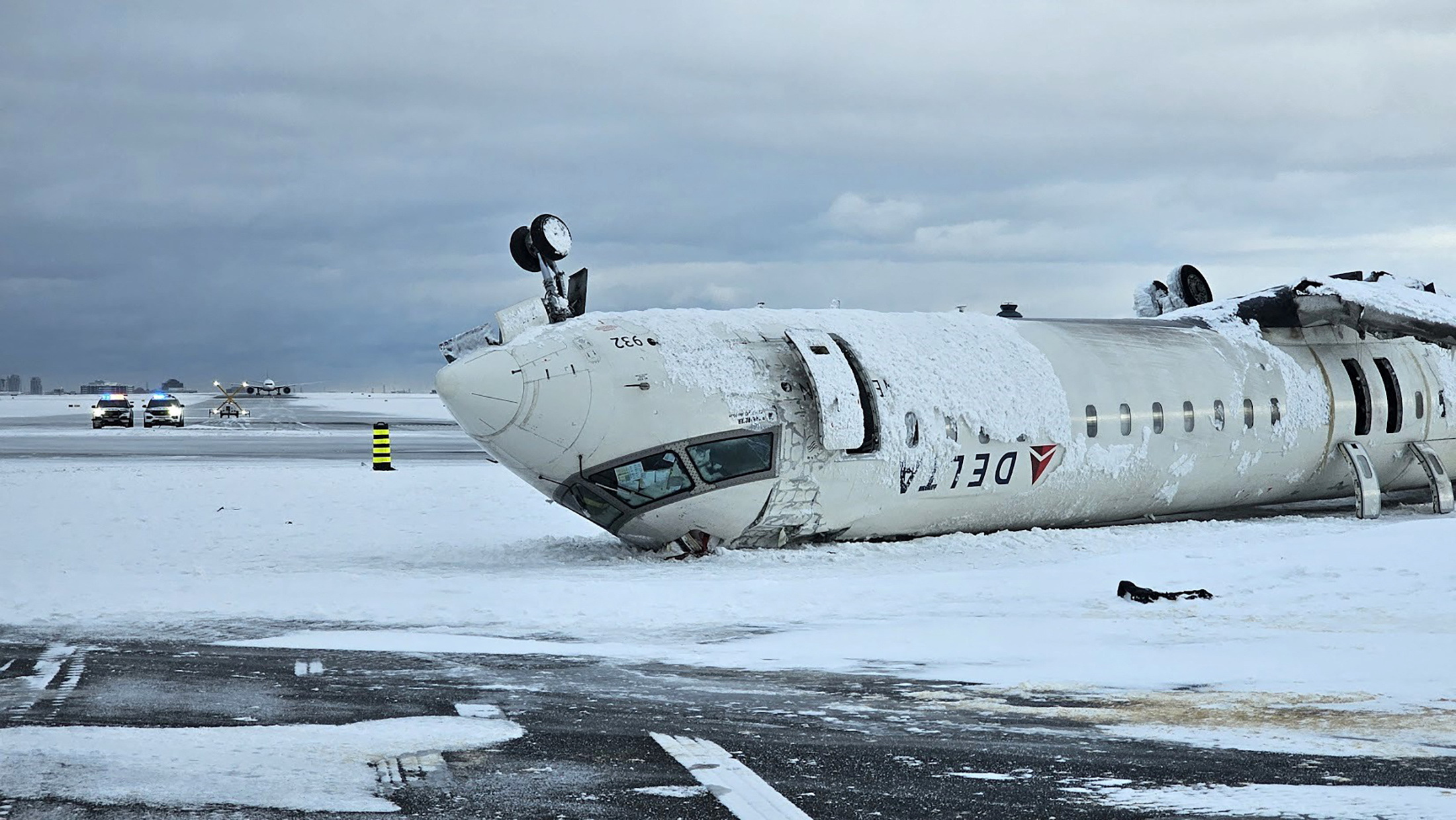 Delta Air Lines plane crashed at Toronto Pearson International Airport