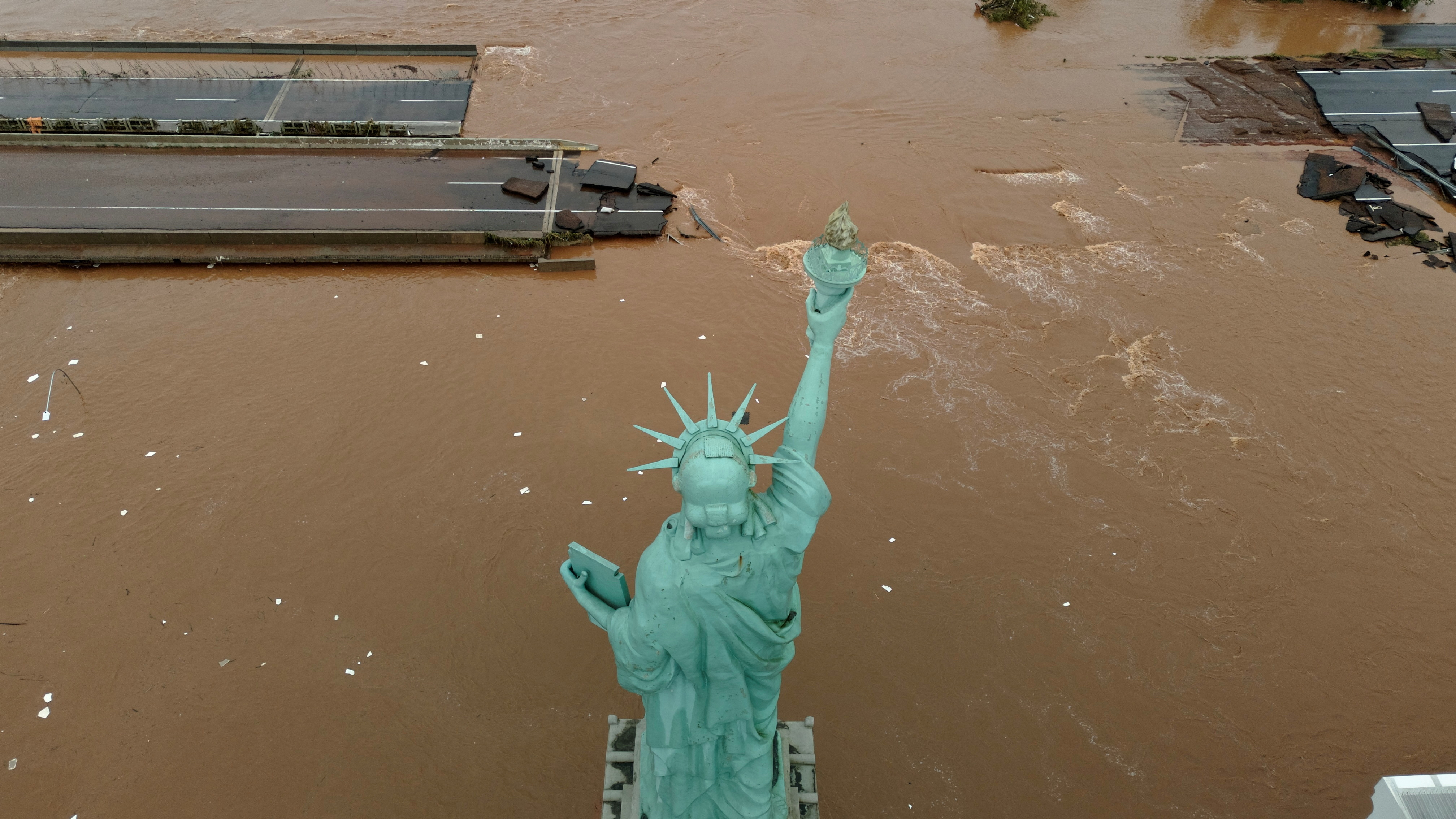Flooding due to heavy rains in Rio Grande do Sul in Brazil