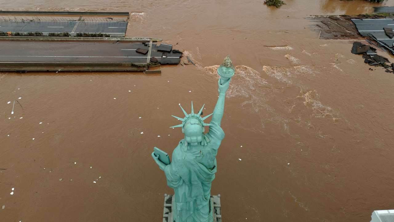 Flooding due to heavy rains in Rio Grande do Sul in Brazil