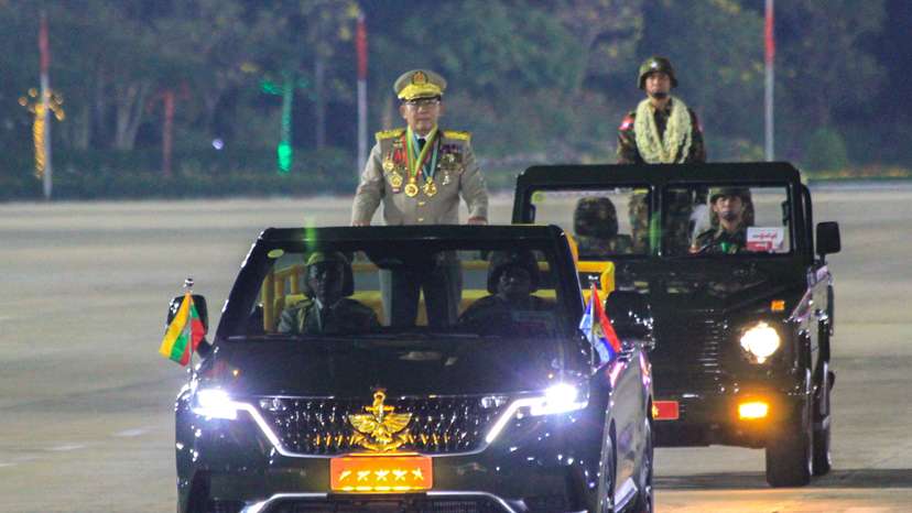 Military parade commemorating the 81st Armed Forces Day in Naypyidaw
