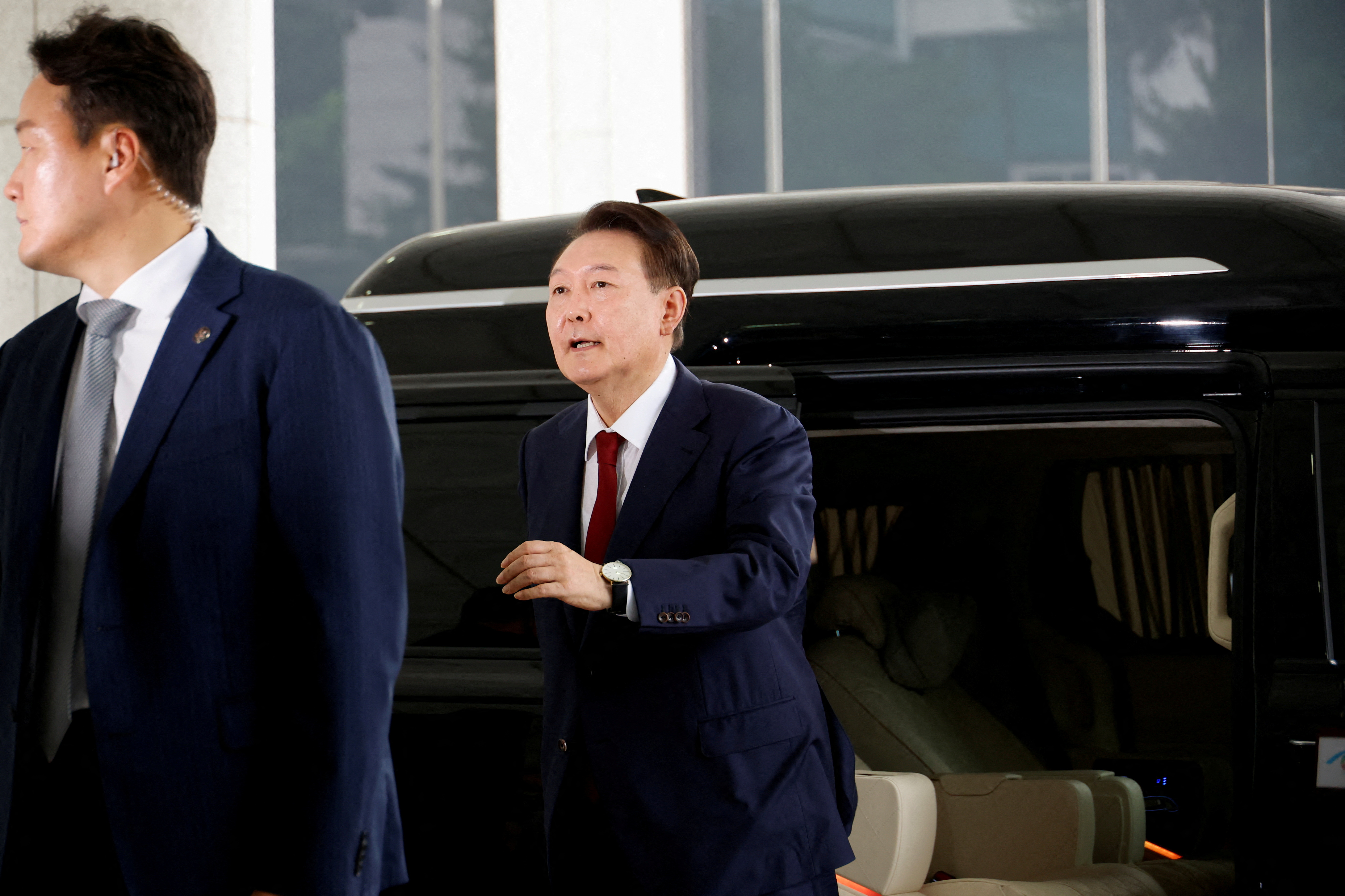 South Korea's Yoon appears for questioning over special prosecutor's probe into martial law