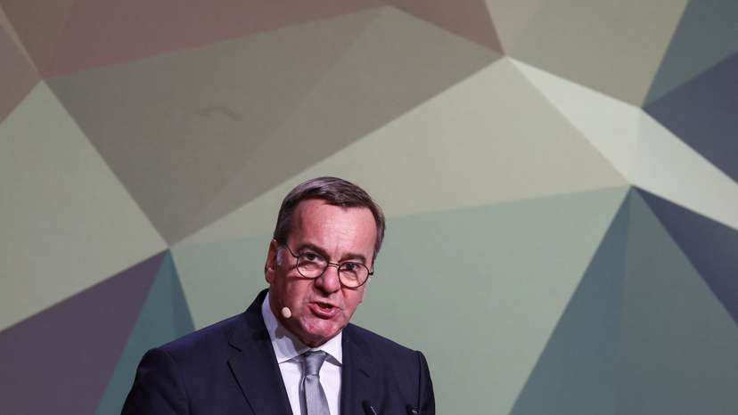 German Defence Minister Boris Pistorius awards the 'Bundeswehr and Society' prize, in Berlin