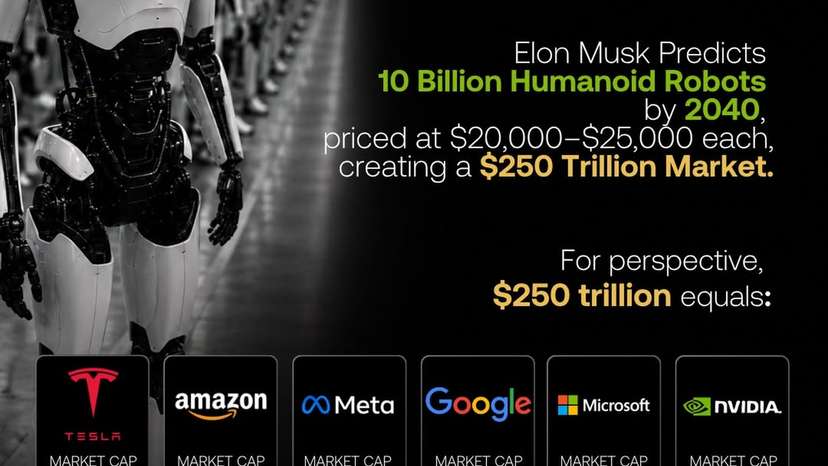 Elon Musk predicts a $250 trillion humanoid robot market
