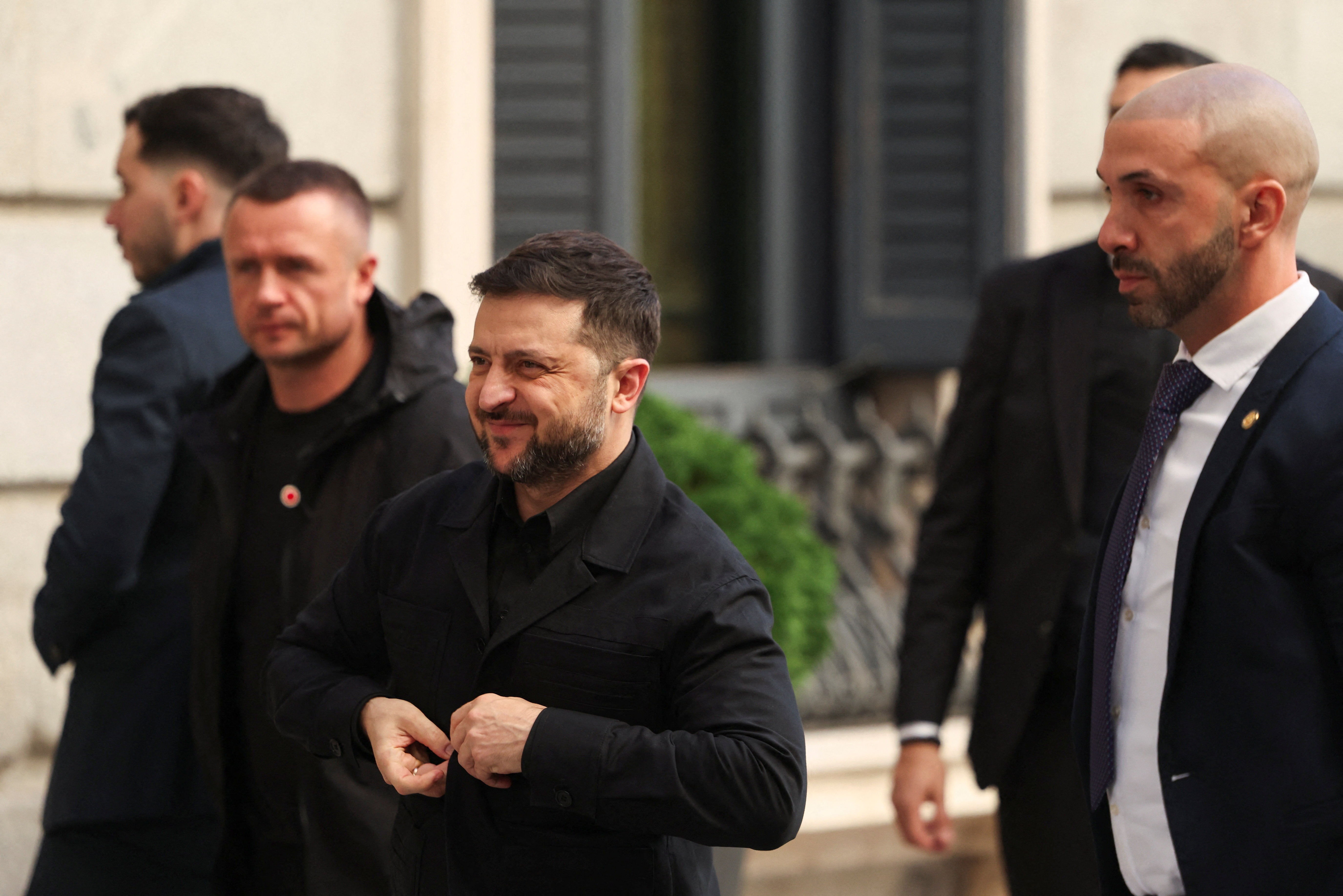 Ukraine's President Zelenskiy visits Madrid