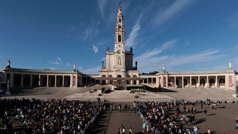 Pilgrims attend the event marking the anniversary of the reported appearance of the Virgin Mary to three shepherd children, at the Catholic shrine of Fatima