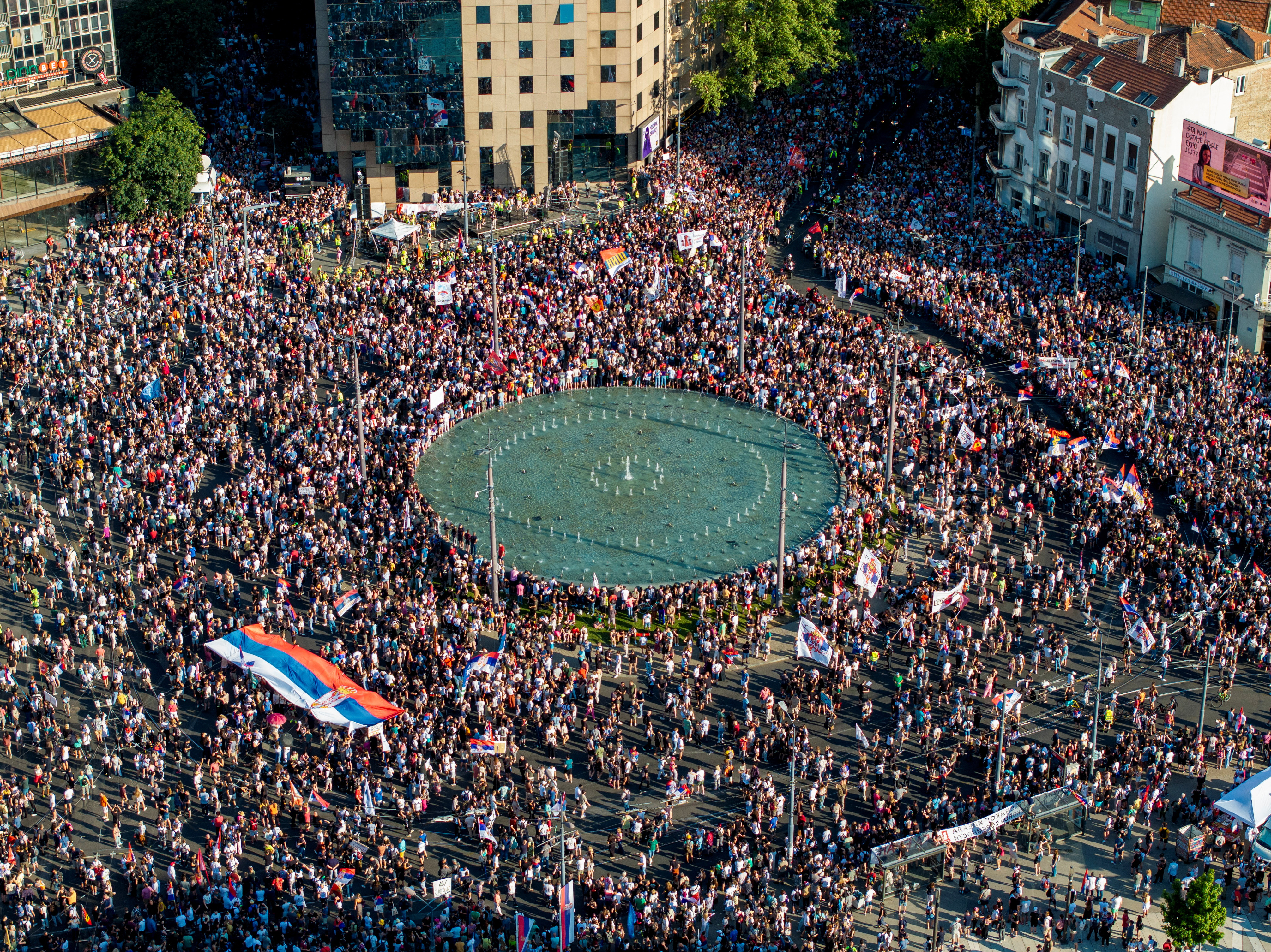 Anti-government protest in Belgrade