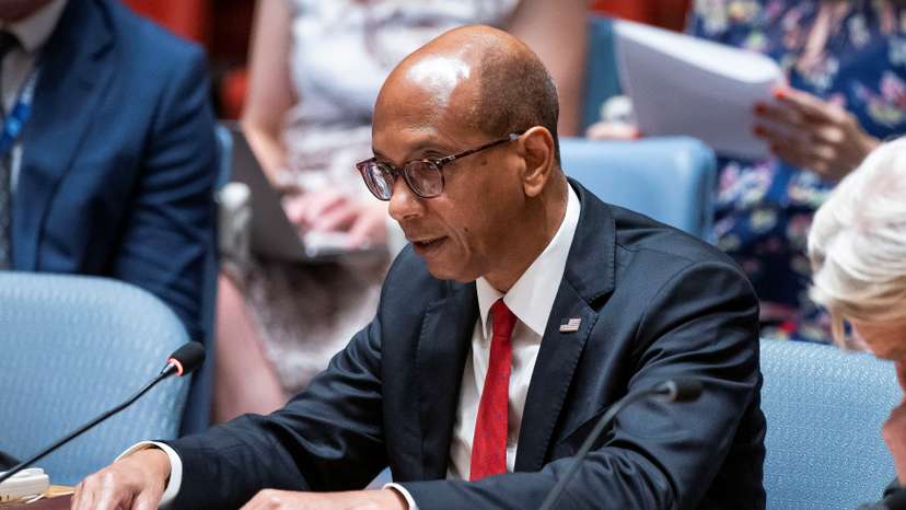 United Nations Security Council meeting on Middle East and Palestine at the United Nations Headquarters in New York