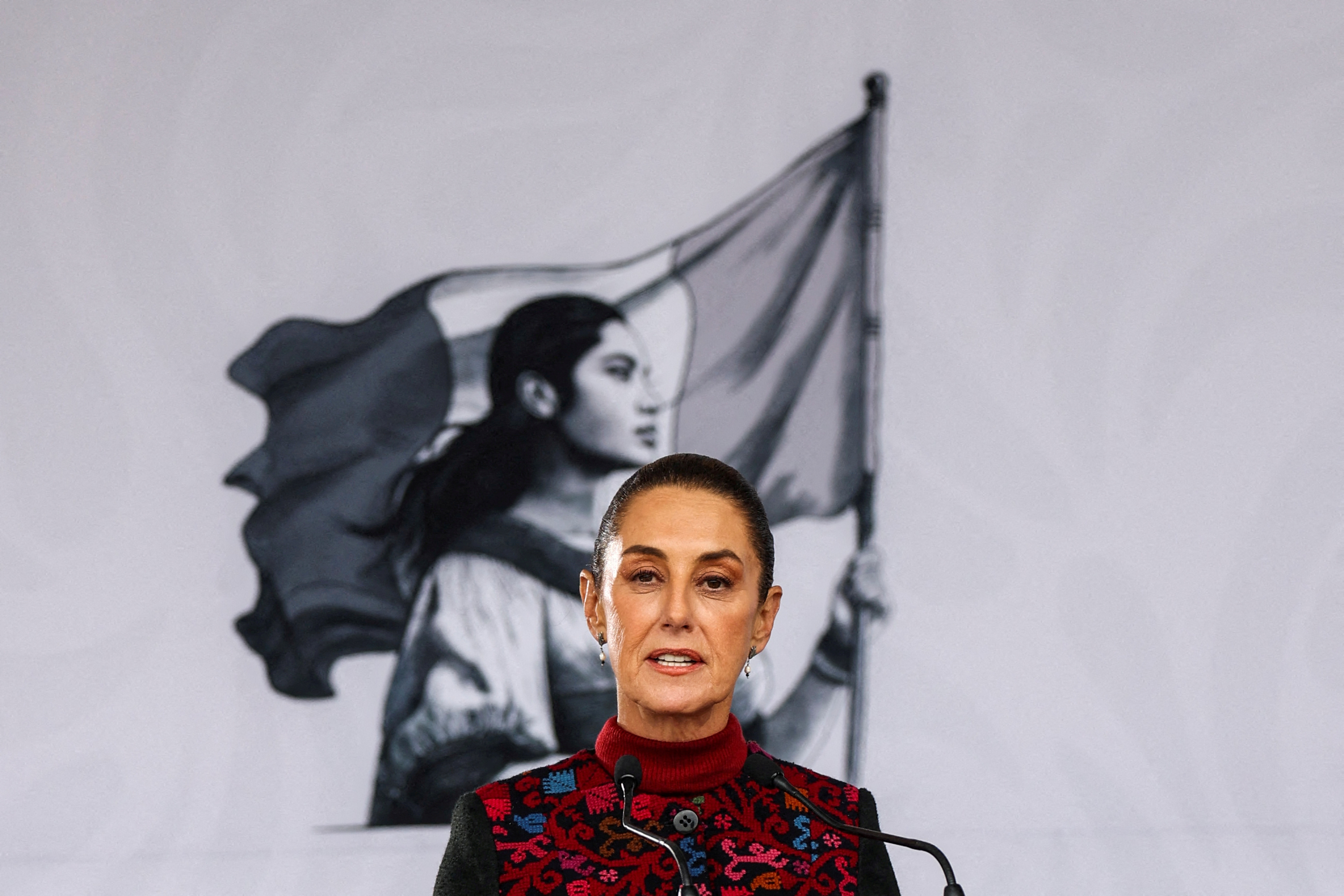 Mexican President Claudia Sheinbaum in Mexico City