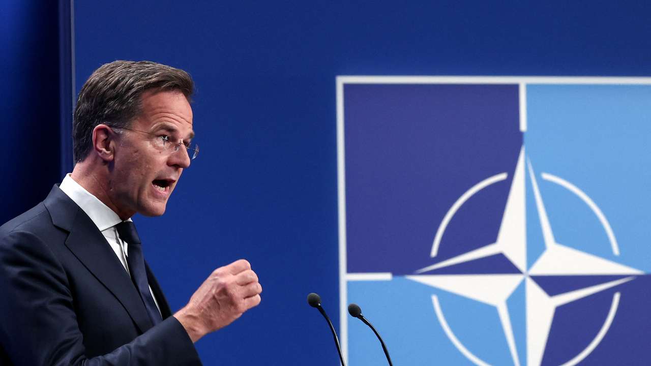 NATO Secretary General Mark Rutte holds a press conference ahead of a NATO summit, in The Hague