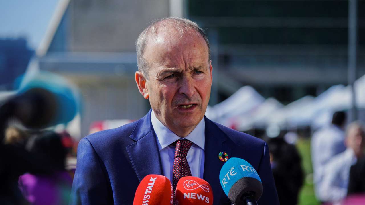 Irish Tanaiste, Minister for Foreign Affairs and Defence Micheal Martin at the 78th United Nations General Assembly