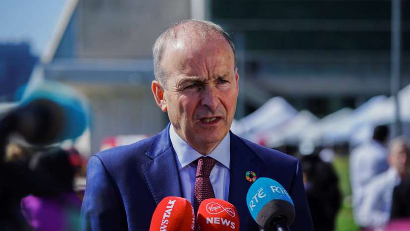 Irish Tanaiste, Minister for Foreign Affairs and Defence Micheal Martin at the 78th United Nations General Assembly