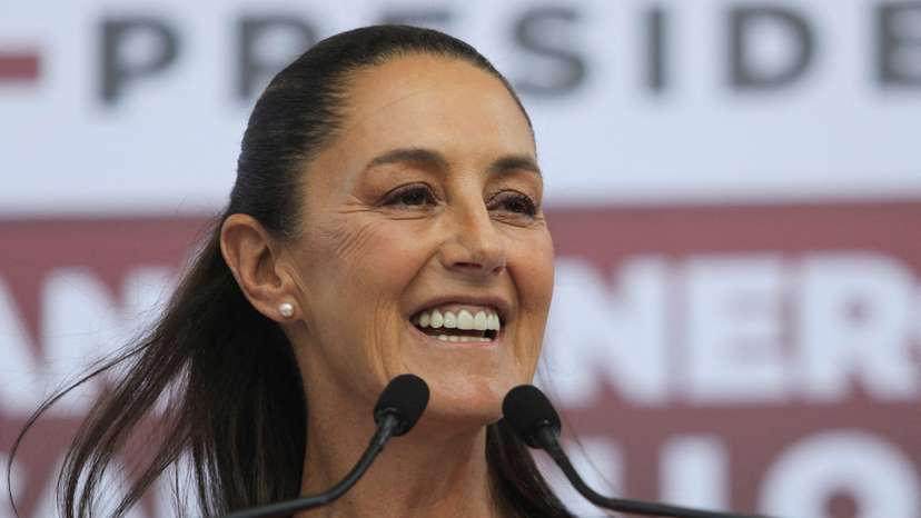 FILE PHOTO: Presidential candidate Claudia Sheinbaum presents her energy plan, in Mexico City