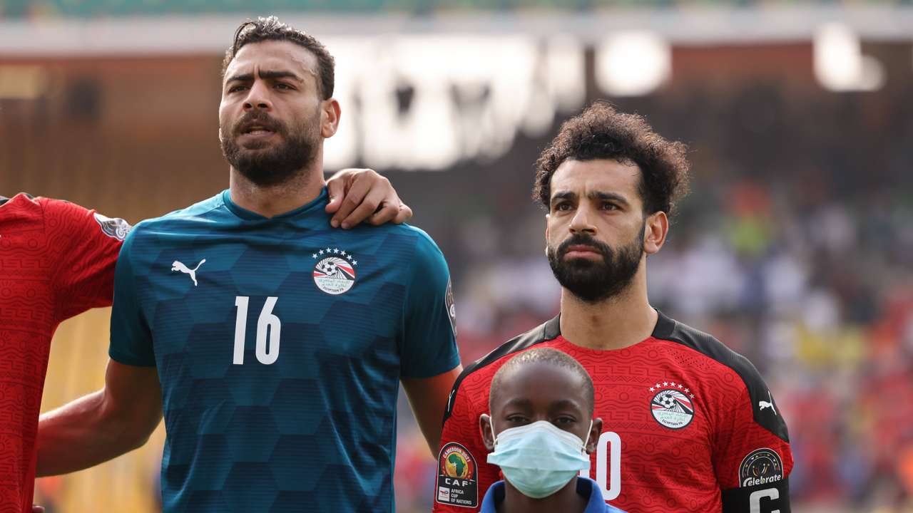 Cameroon, Yaounde, January 30 2022 - Gabaski, Mohamed Salah of Egypt during the Africa Cup of Nations - Play Offs - Qua