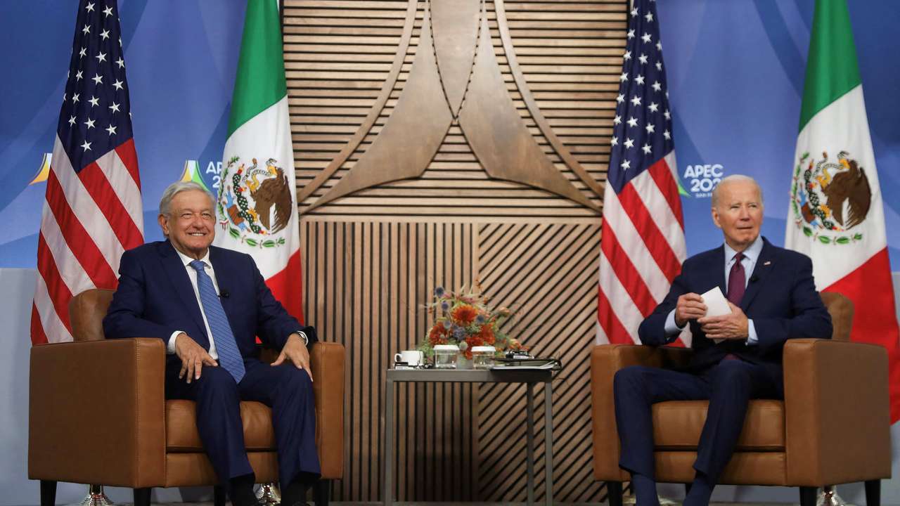 U.S. President Biden meets with Mexican President Lopez Obrador