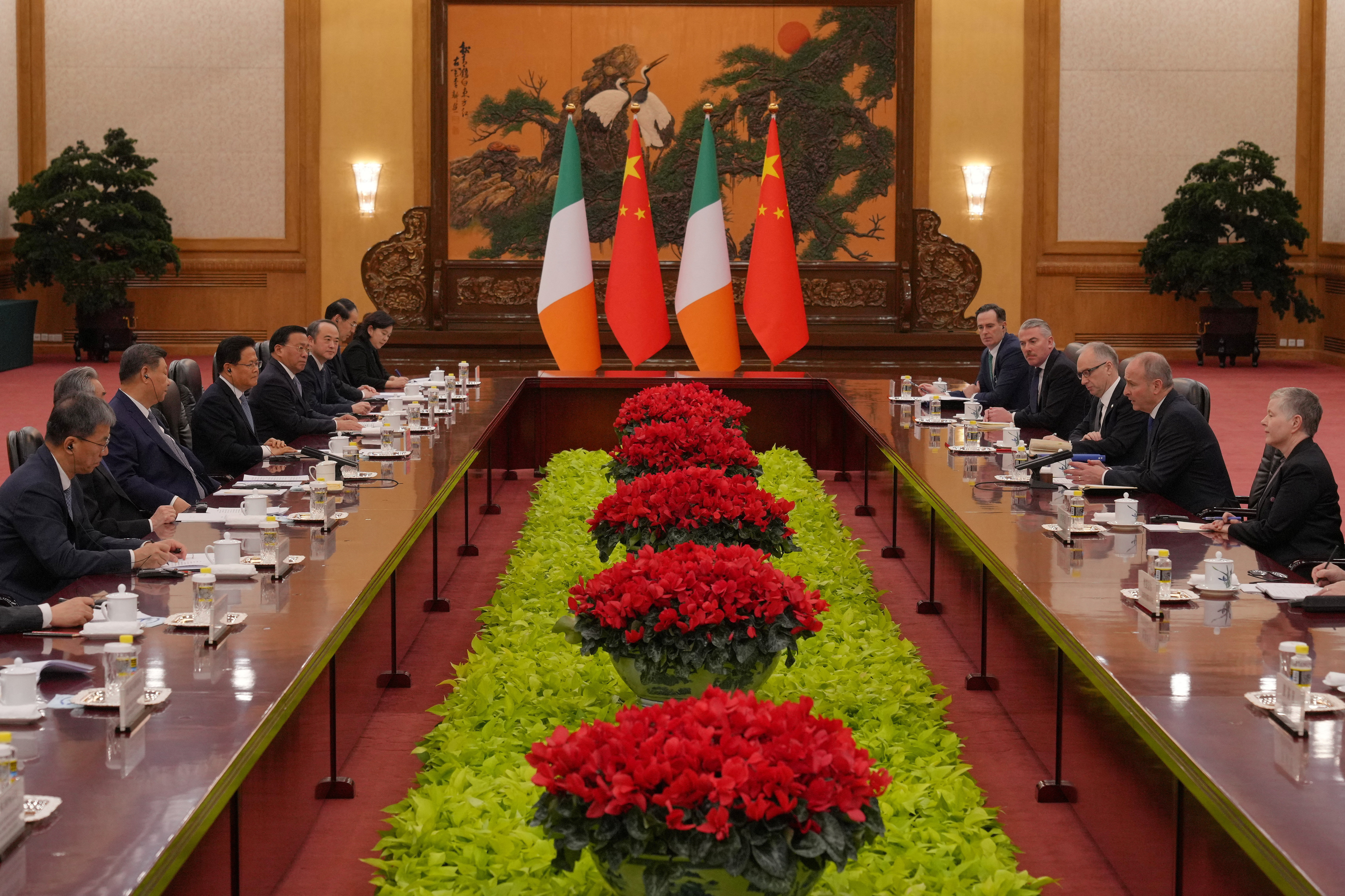 Irish Prime Minister Micheal Martin meets Chinese President Xi Jinping, in Beijing