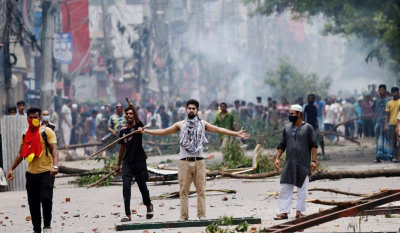 FILE PHOTO: Violence erupts across Bangladesh after anti-quota protest by students