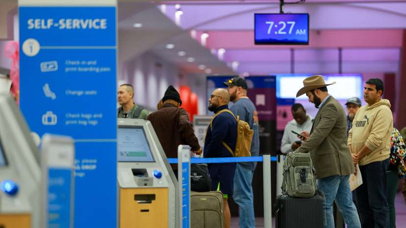 El Paso International Airport after temporary closure of its airspace was lifted